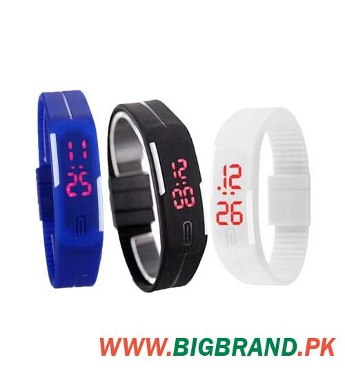 Pack of 3 LED Watches